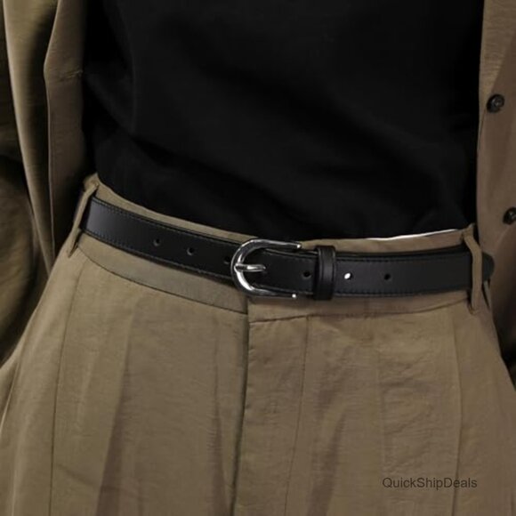 Italian Leather Belt, Slim Design, Made in France main image 5